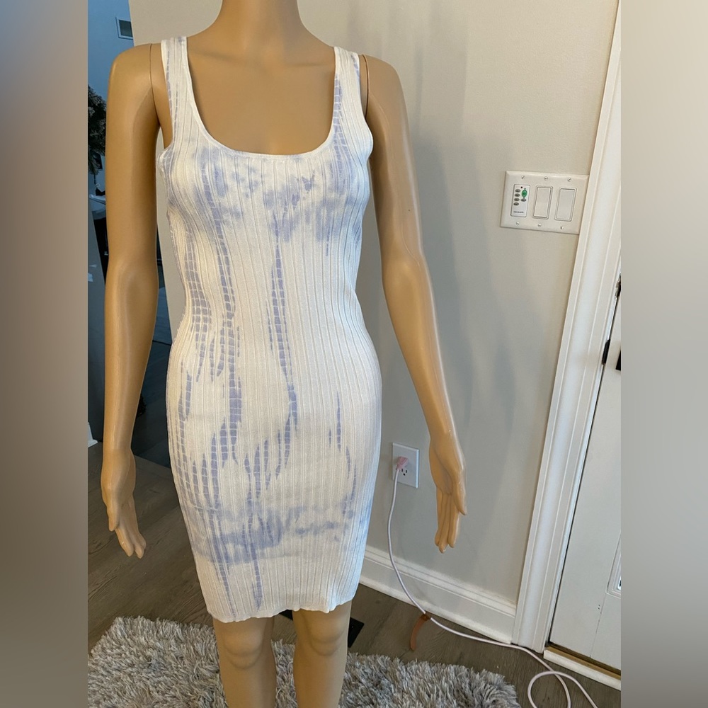 525 tie dye wide rib tank dress NWOT